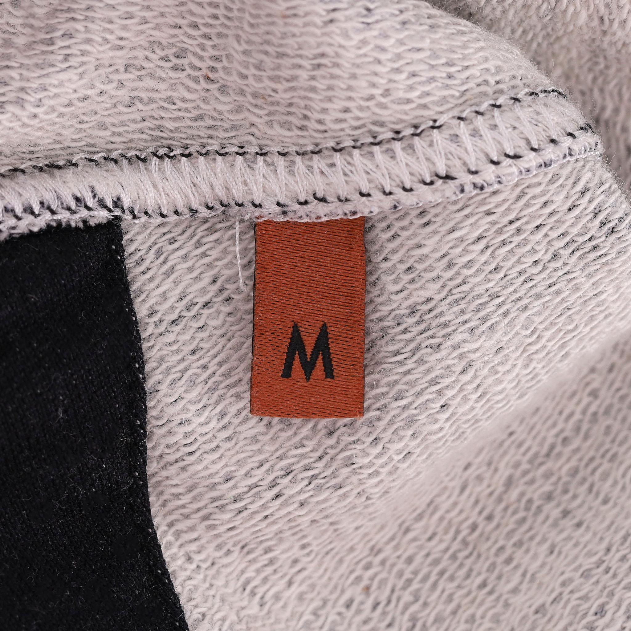 Missoni Sweat-shirt à capuche zippé en coton teint à l'espace en vente 3