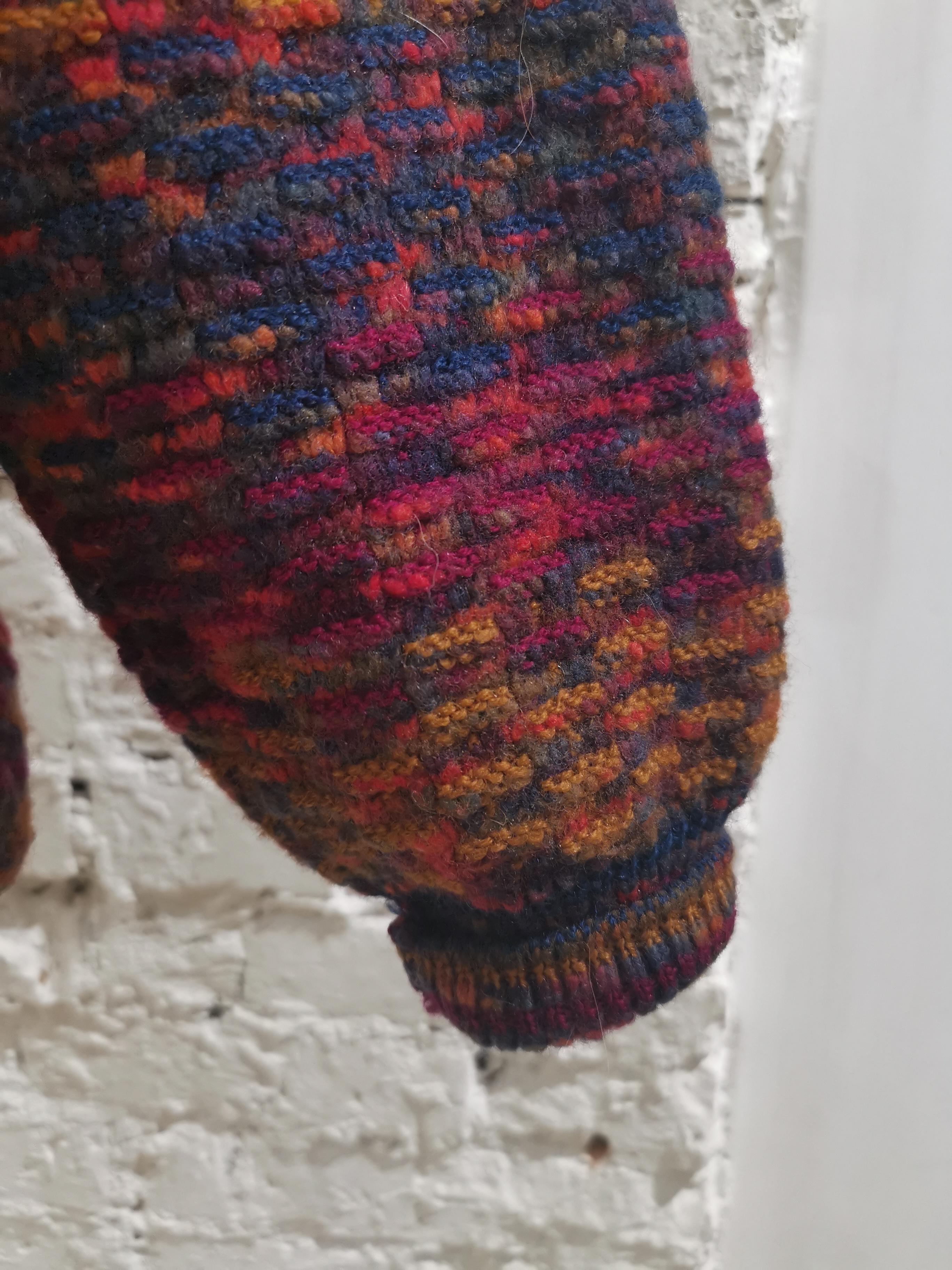Brown Missoni sport multicoloured wool sweater