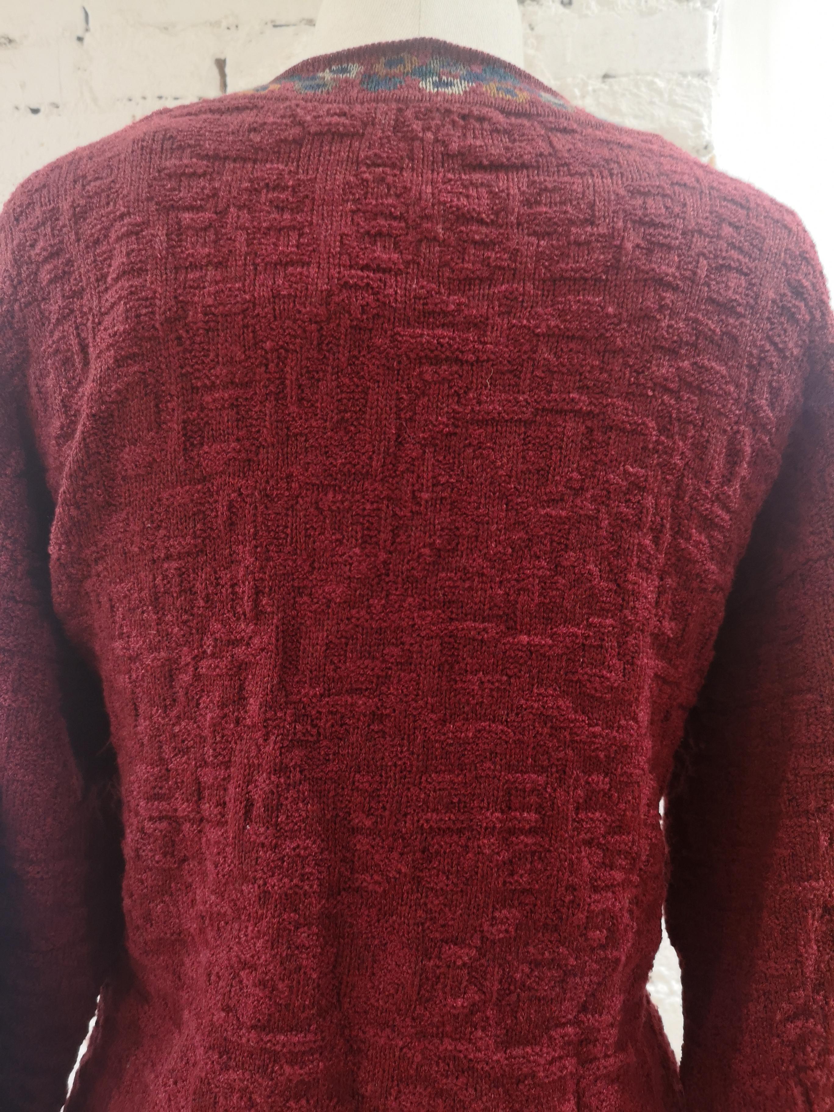 Missoni Sport red sweater totally made in Italy in size L 