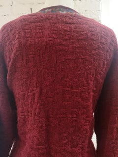 Missoni Vintage Unisex Maglione Rosso Circa Anni '90 Made in Italy Taglia L.