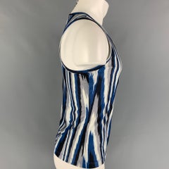 MISSONI SPORT Size S Blue Gray White Marbled Nylon Tank Top