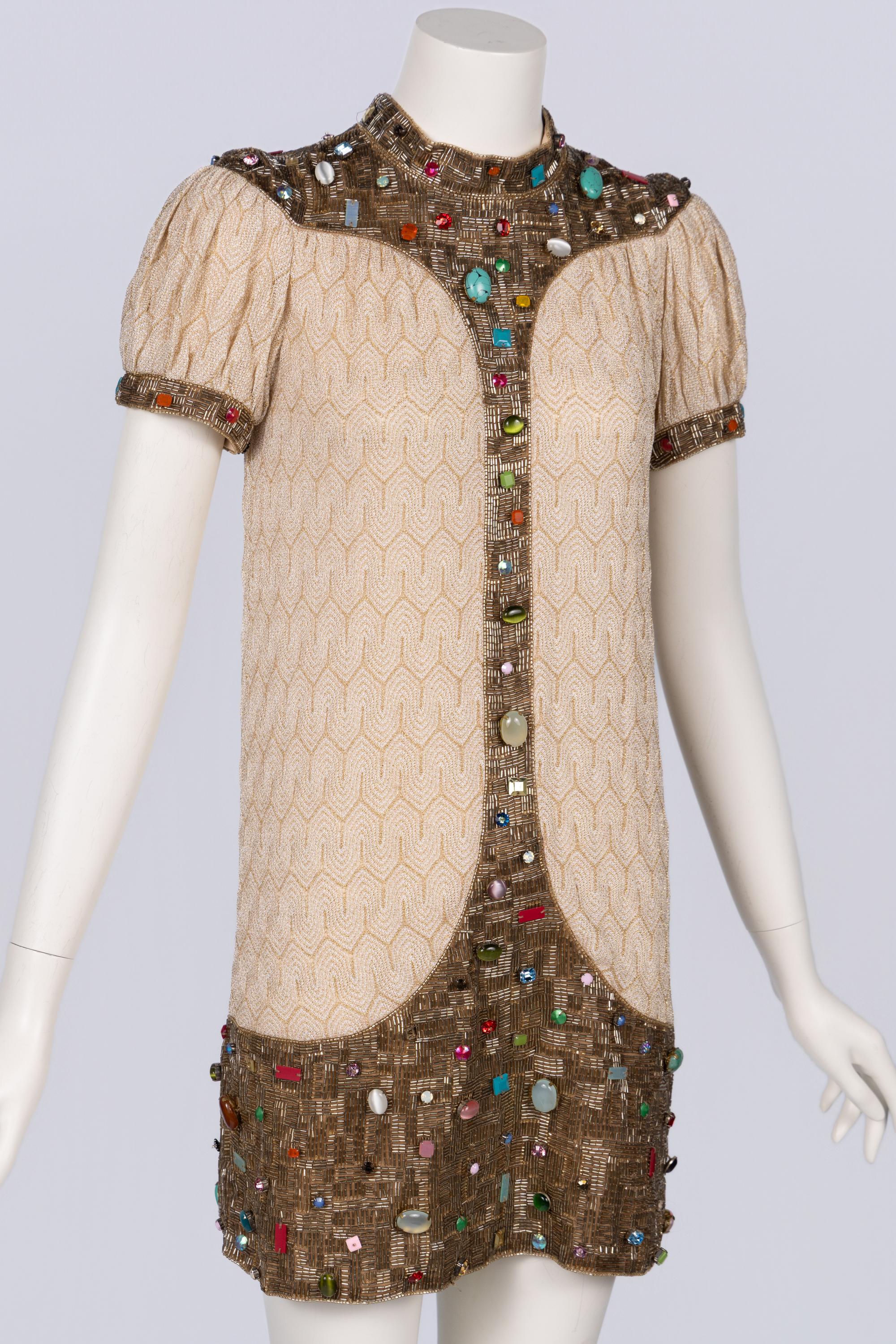 Missoni Frühjahr/Sommer 2007 Laufsteg Jewell-Minikleid im Zustand „Hervorragend“ im Angebot in Boca Raton, FL