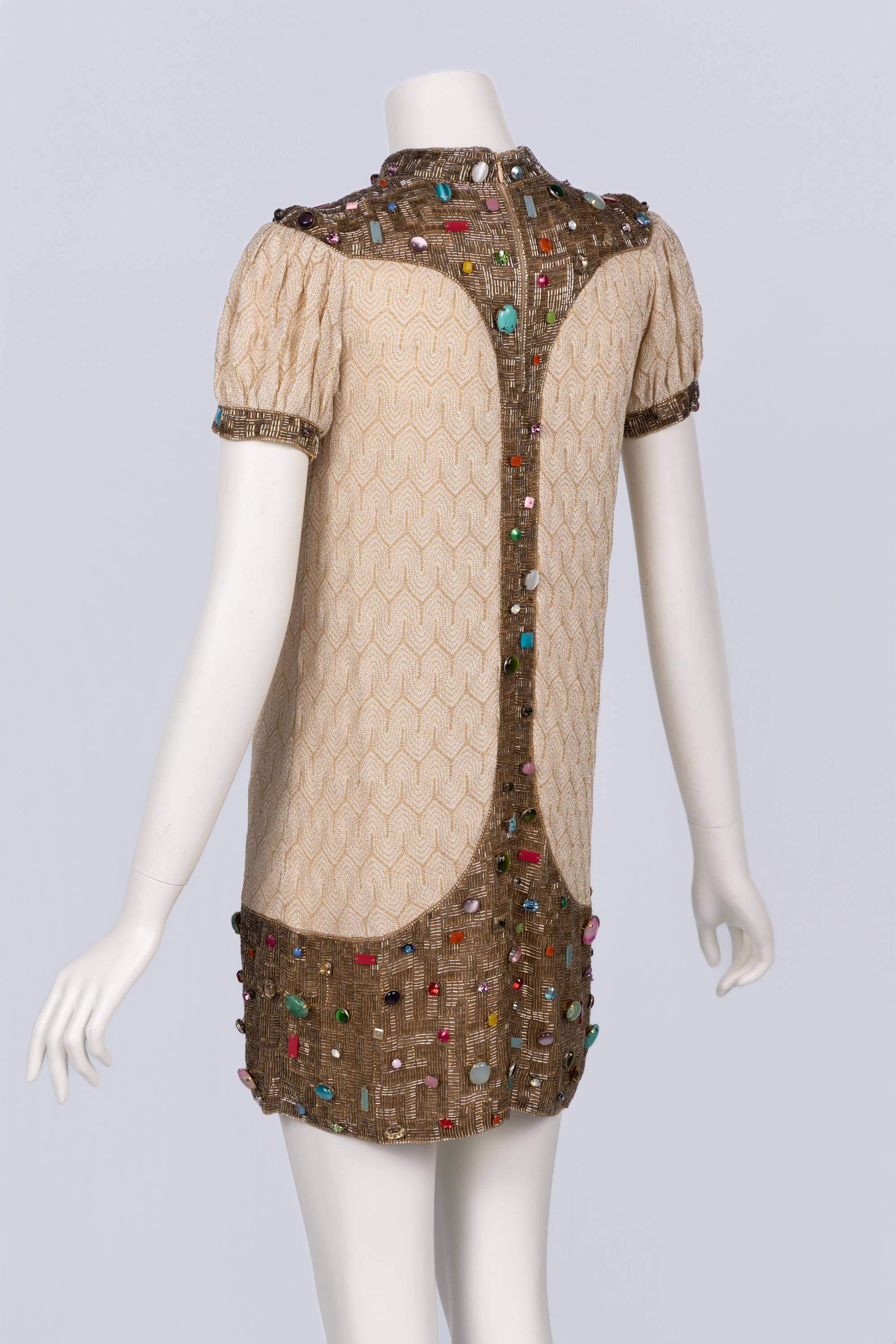 Missoni Frühjahr/Sommer 2007 Laufsteg Jewell-Minikleid Damen im Angebot