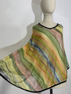 Missoni Spring/Summer Rayon & Cotton Knit Cover-Up in Classic Missoni Zig-Zag