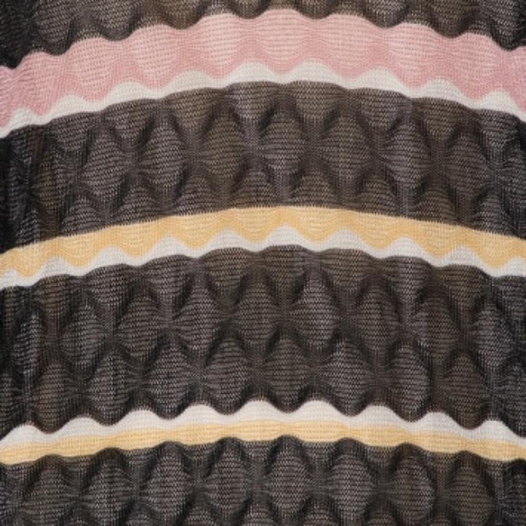 Missoni Gestreiftes Strickkleid S im Zustand „Gut“ im Angebot in Dubai, Al Qouz 2