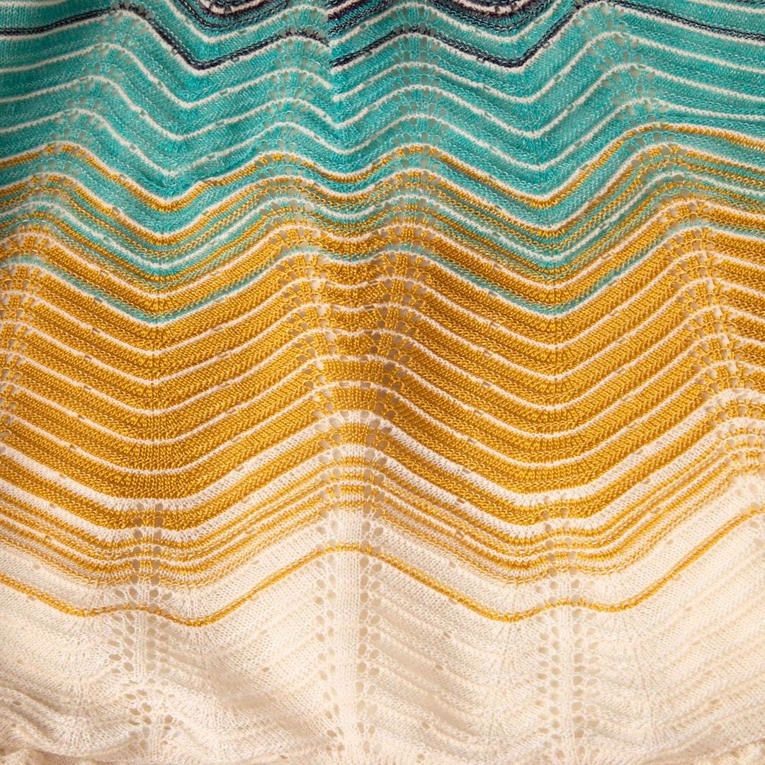 Missoni Striped Knit Sleeveless Knee-length Dress Size L In Good Condition For Sale In London, GB