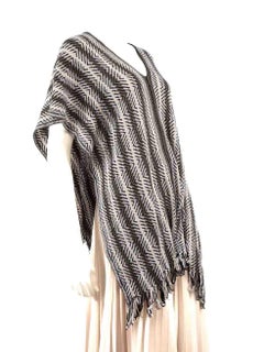 Missoni Striped Knit Thin Poncho Size S