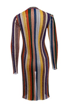 Missoni, striped lurex cardigan.