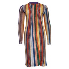 Missoni, cardigan a righe in lurex.