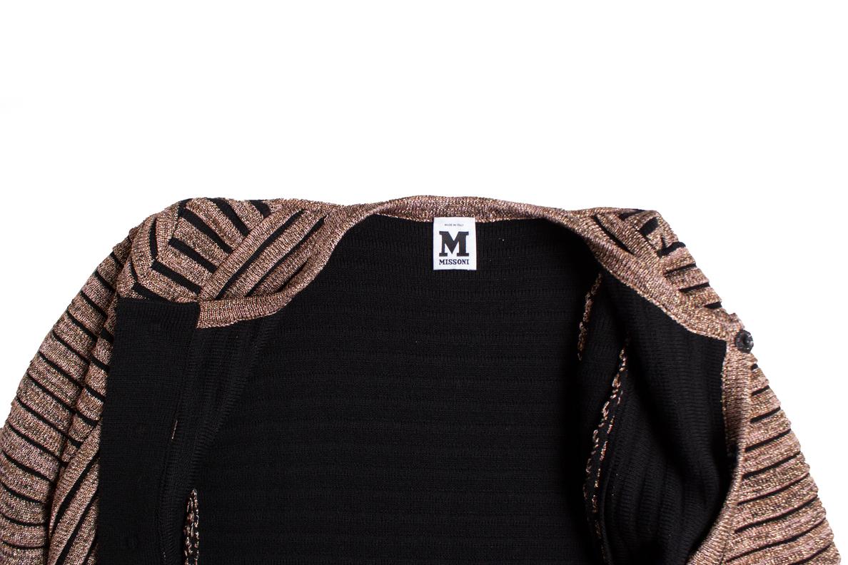 Missoni, cappotto in lurex a righe in vendita 3