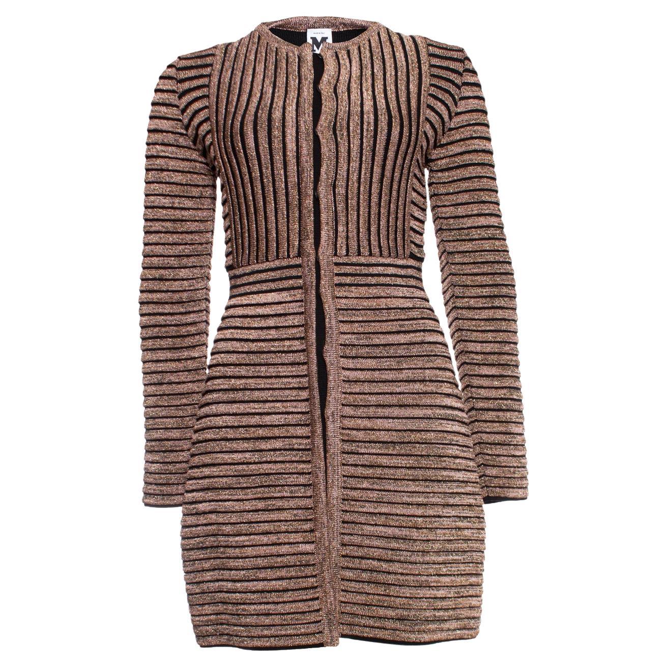 Missoni, manteau en lurex rayé