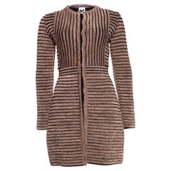 Missoni, striped lurex coat