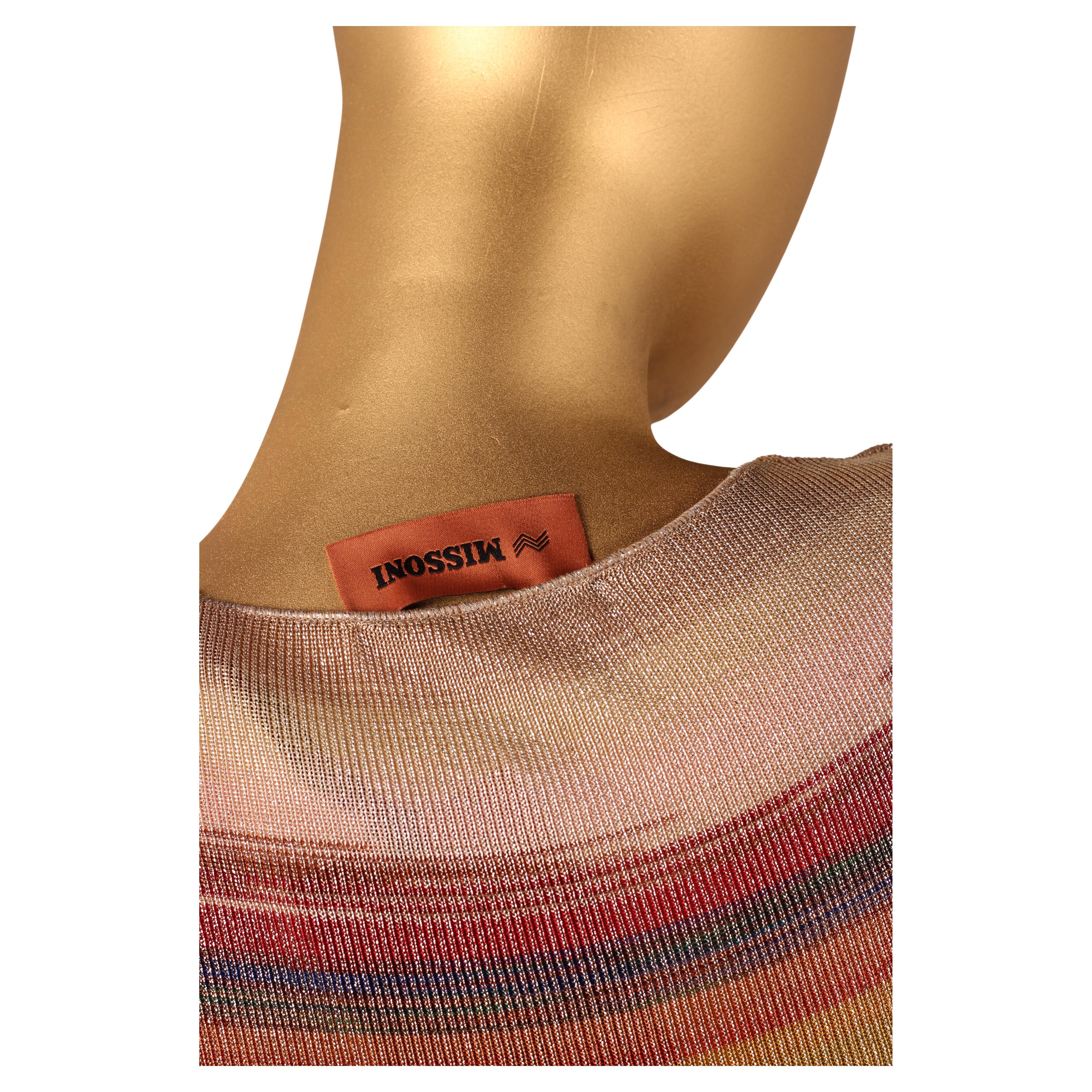 MISSONI Striped Lurex Long Dress – F/W 2022–23 Runway - as seen on Eva Herzigová For Sale 6