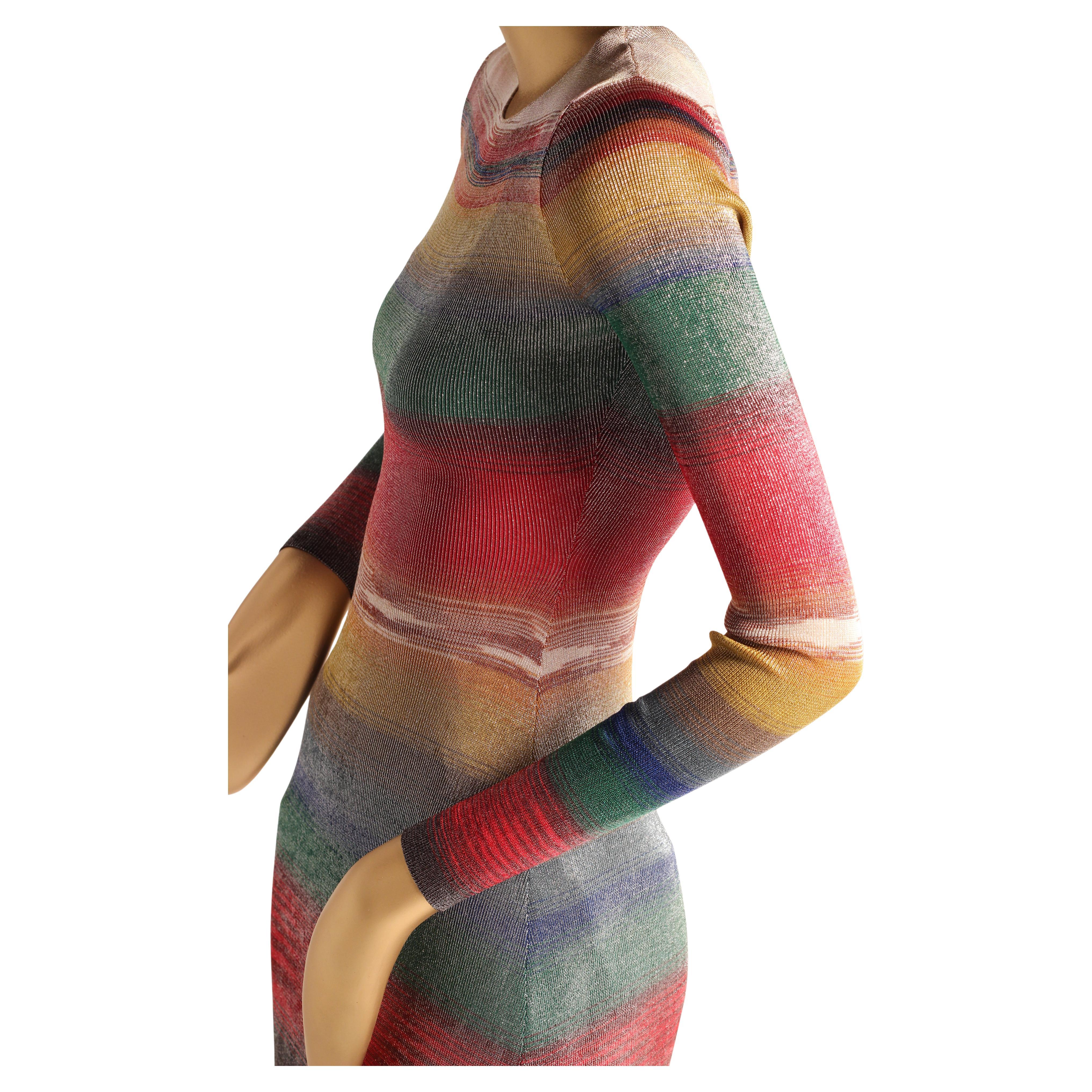 MISSONI Striped Lurex Long Dress – F/W 2022–23 Runway - as seen on Eva Herzigová For Sale 3