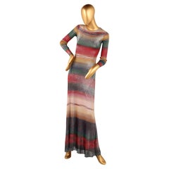 MISSONI Striped Lurex Long Dress – F/W 2022–23 Runway - as seen on Eva Herzigová