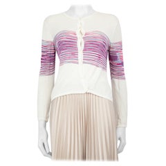 Missoni Striped Pattern Knit Cardigan Size L