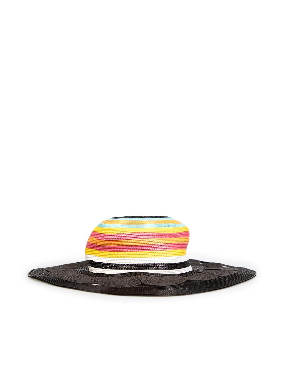 CONDITION is Very good. Minimal wear to the hat is evident, there is discolouration on the sweatband and a mark on the brand label of this used Missoni designer resale item.
 
 
 
 Details
 
 
 Multicolour
 
 Viscose
 
 Sunhat
 
 Striped pattern
 
