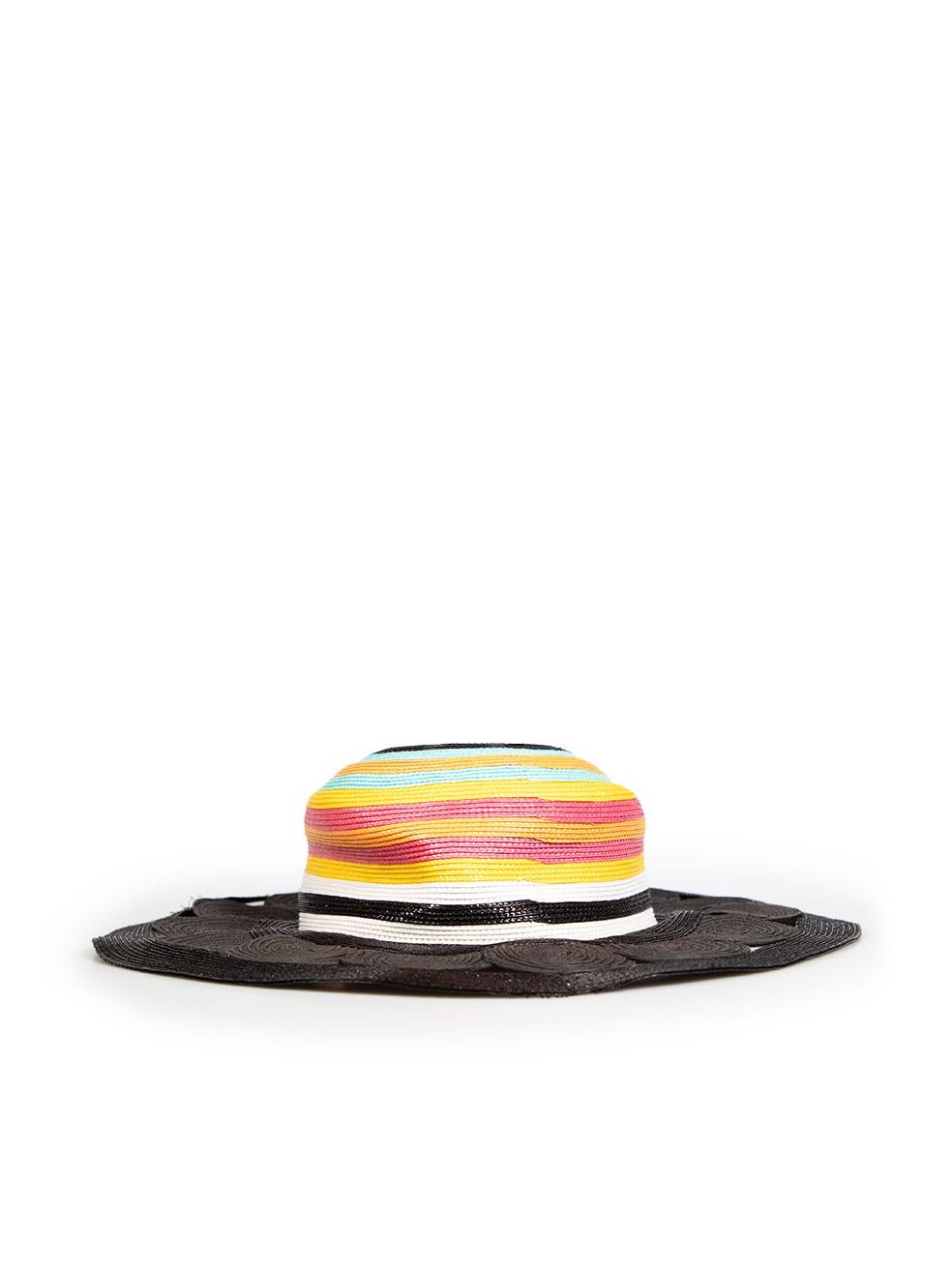Beige Missoni Striped Pattern Sunhat