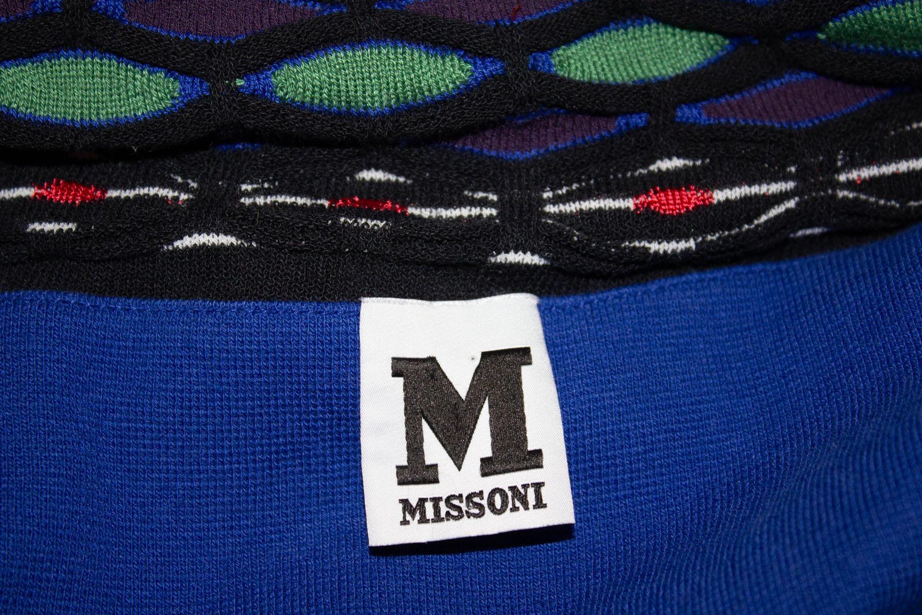 Missoni Tunic Top with Multi Colour Collar For Sale 2