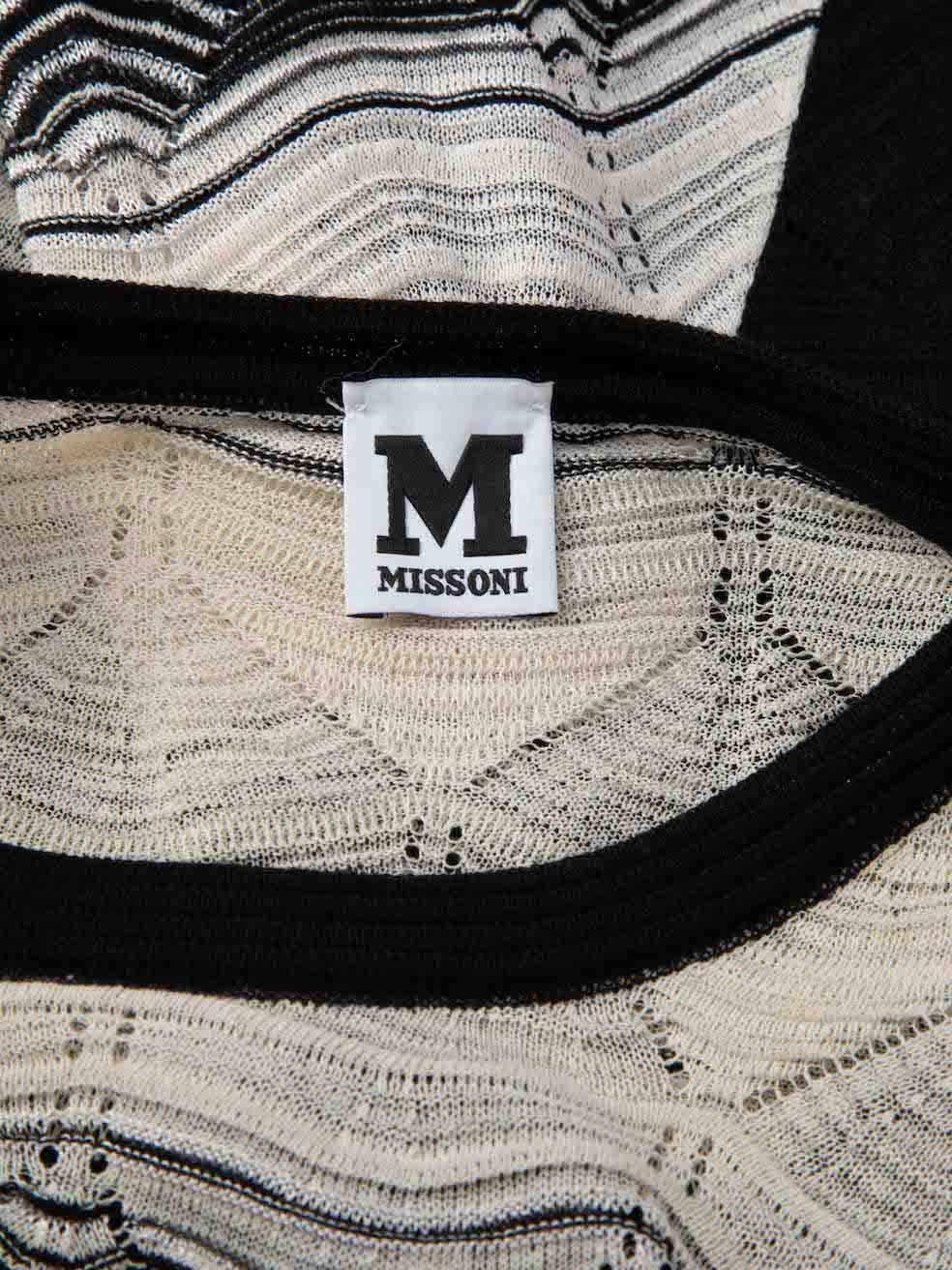 Women's Missoni Two Tone Striped Sleeveless Knit Midi Dress Size M For Sale