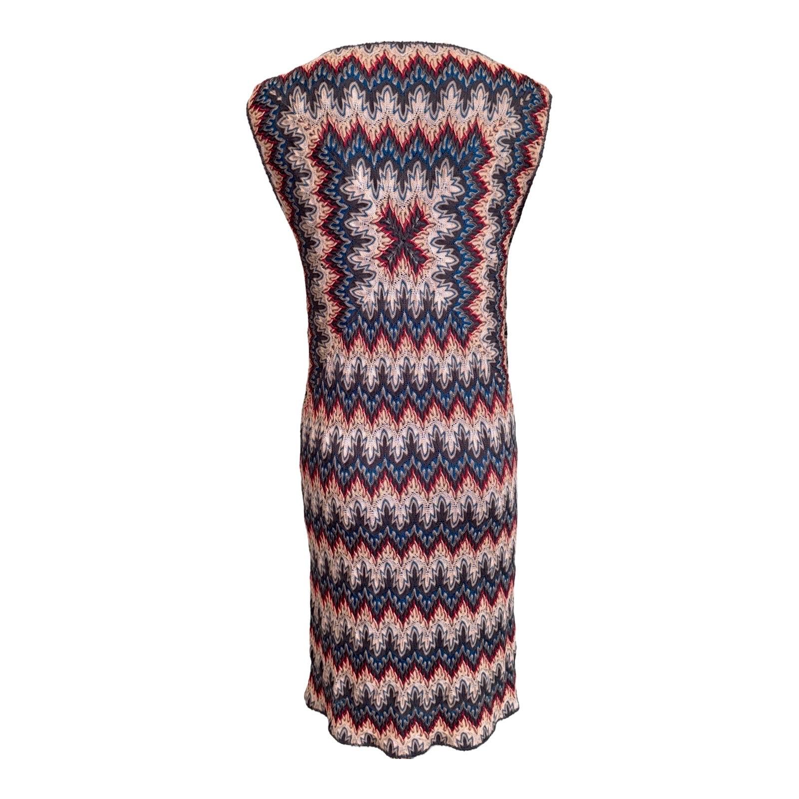 A wonderful, elegant Missoni Dress
Missoni's iconic crochet knit
So versatile - style it with leggings and a shirt or the sexy look with heels!
Geometric pattern
Vibrant colors
Simply slips on
Deep V neckline
Fully lined
Size 40
Made in Italy
Dry
