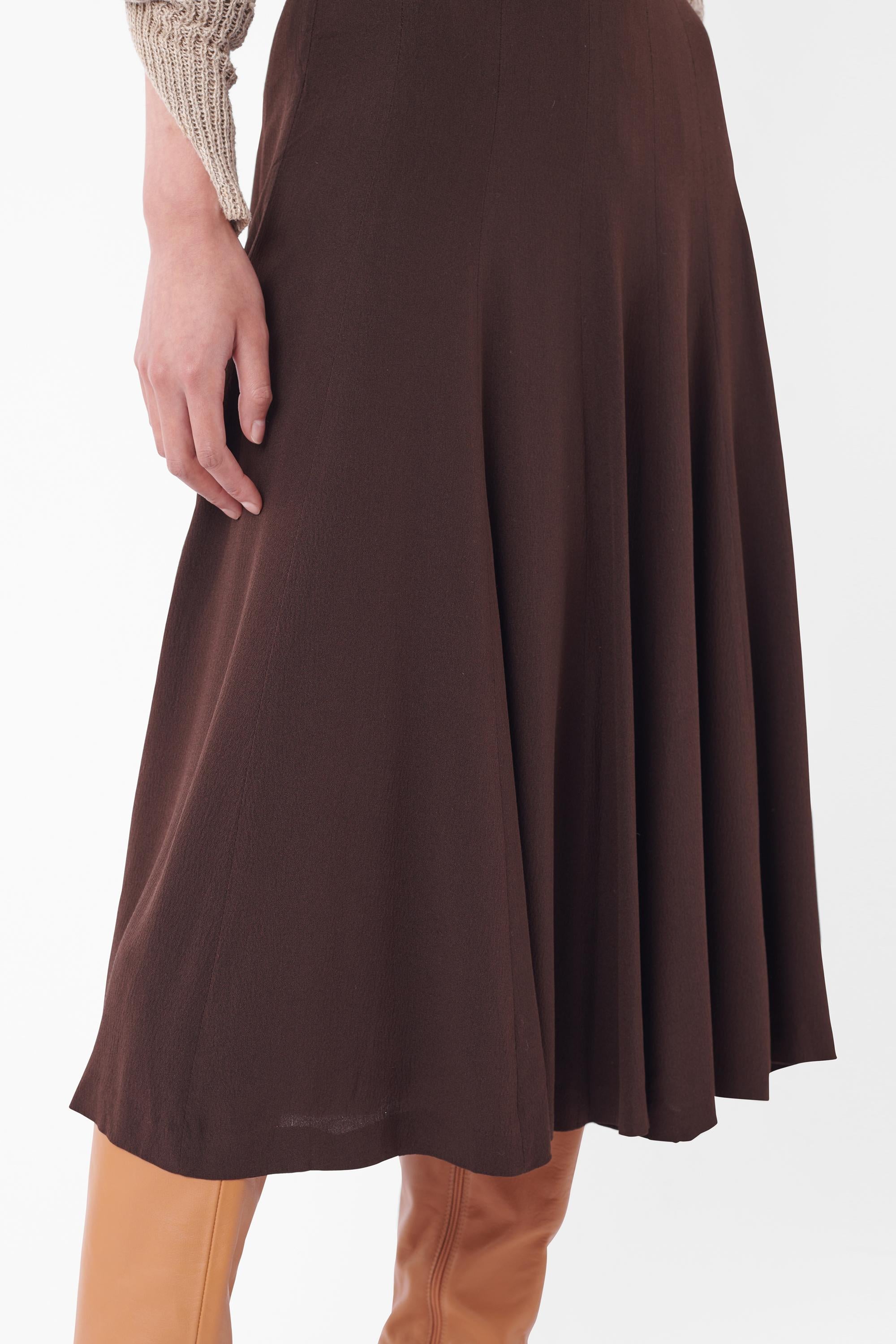 Women's Missoni Vintage 1970’s Missoni Brown Skirt For Sale