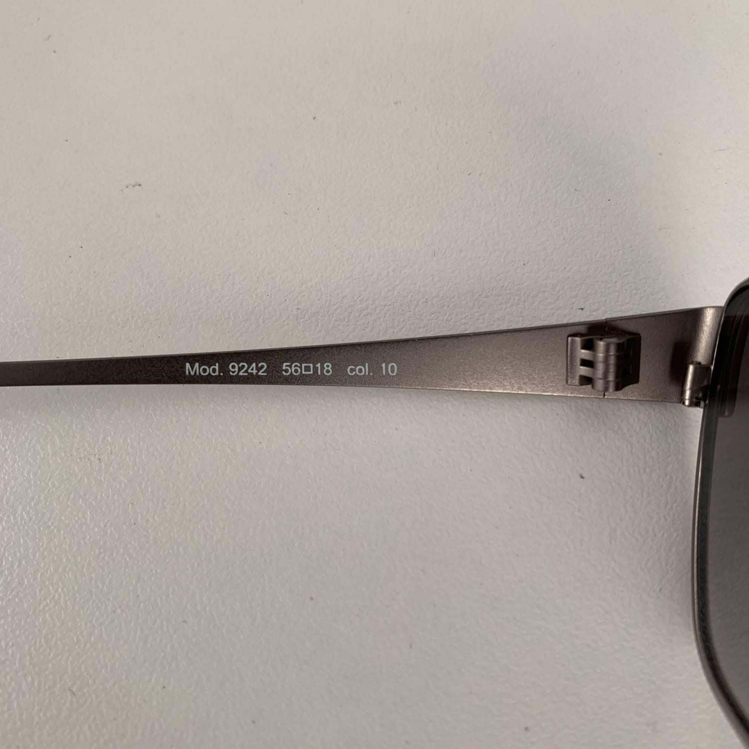 Missoni Vintage 90s Matte Silver Metal Sunglasses 9242 3