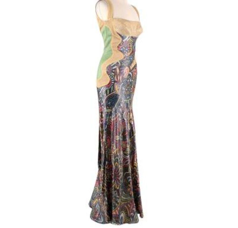 Missoni Vintage Floral Lurex Gown In Good Condition For Sale In London, GB