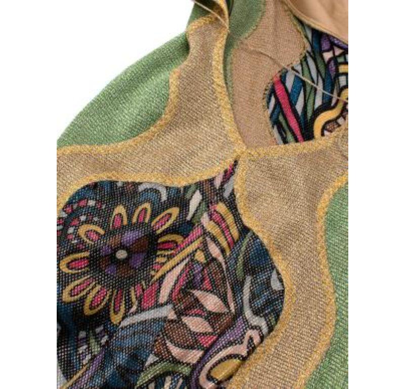 Missoni Vintage Floral Lurex Gown For Sale 1
