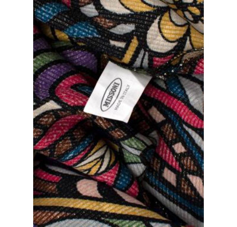 Missoni Vintage Floral Lurex Gown For Sale 5