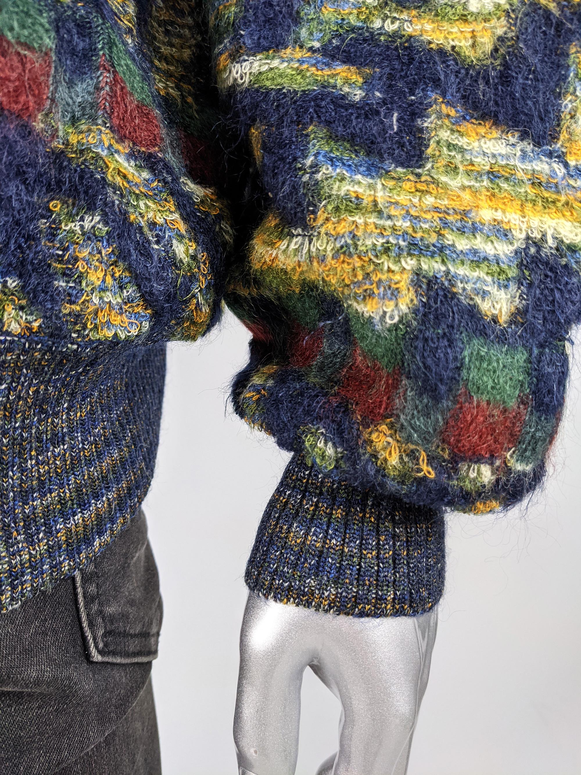Missoni Vintage Mens Mohair Sweater, 1980s In Good Condition In Doncaster, South Yorkshire