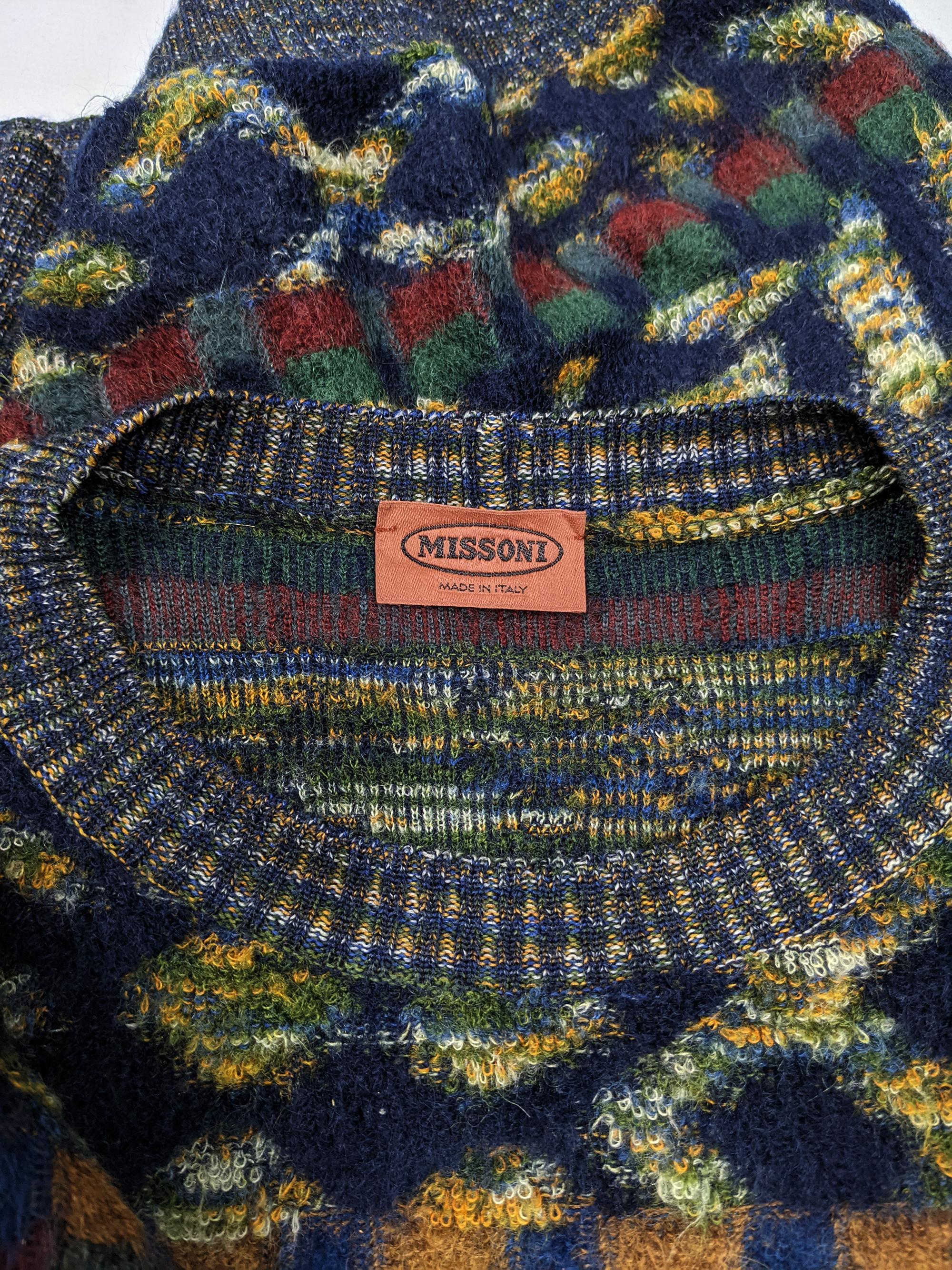 Missoni Vintage Mens Mohair Sweater, 1980s 1