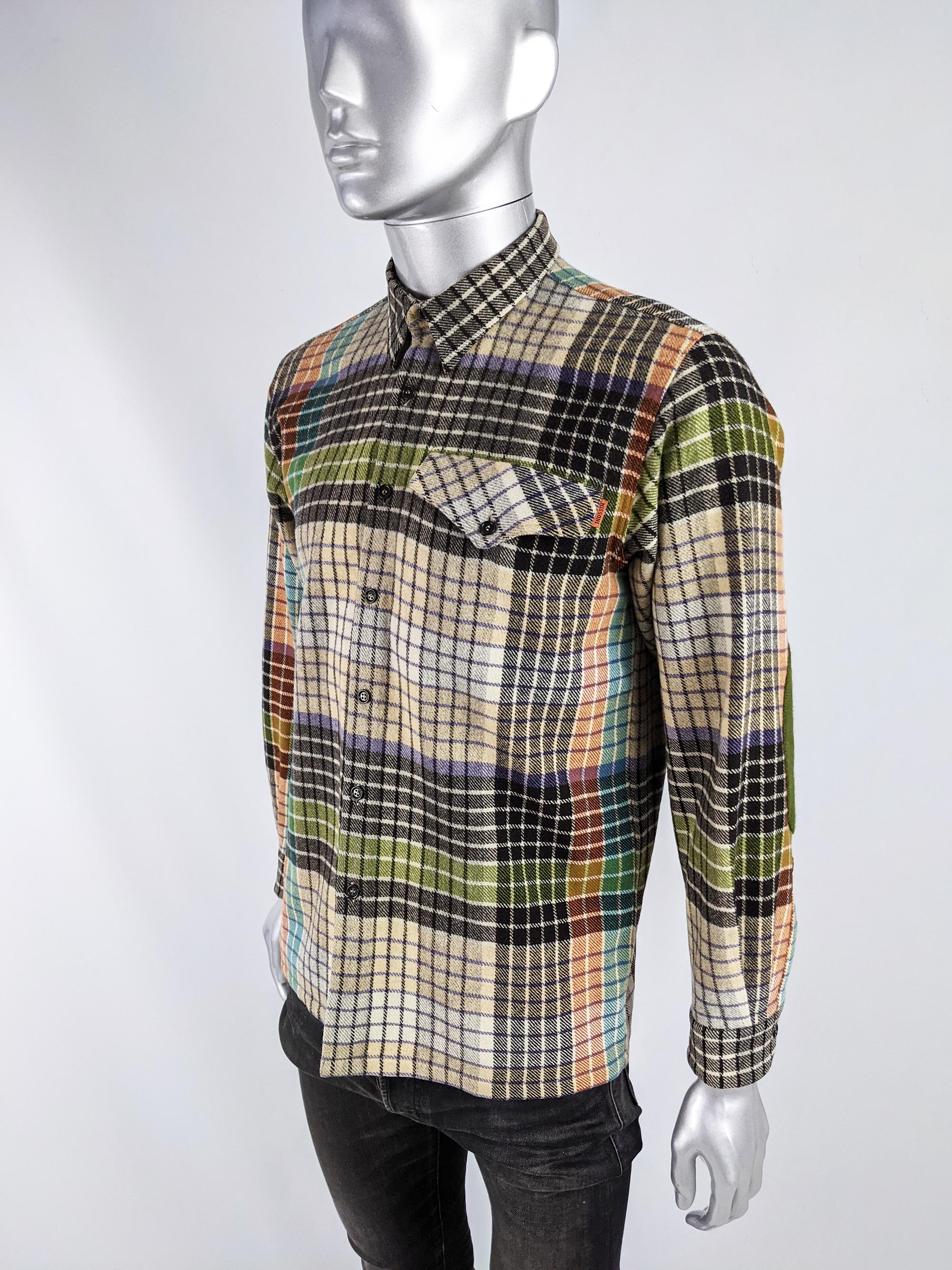 men's wool flannel shirt