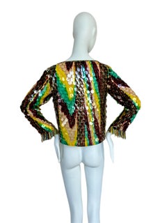 MISSONI Vintage Sequin Embellished Cardigan Blazer