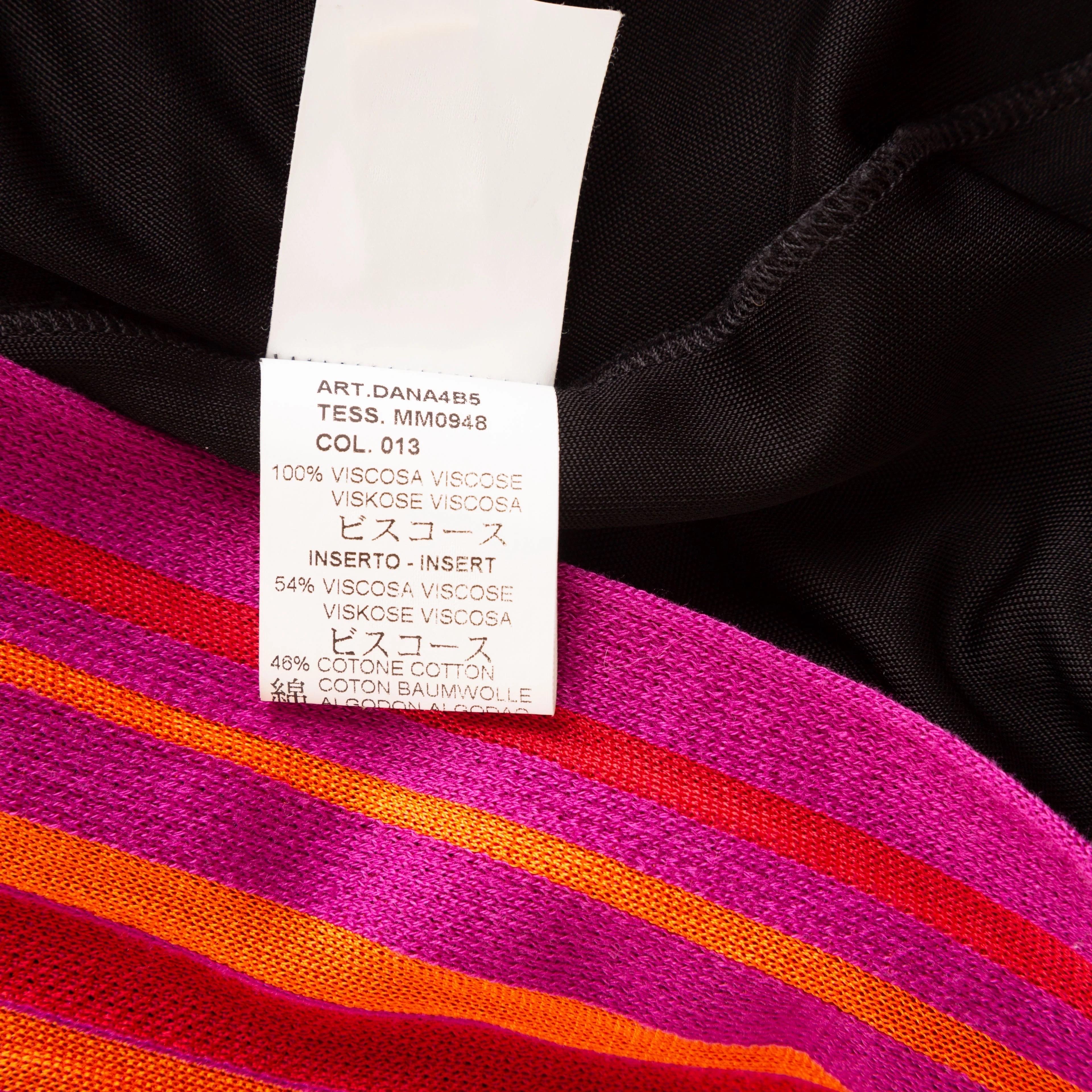Missoni Vintage Viscose Sleeveless Midi Dress 1990’s For Sale 2