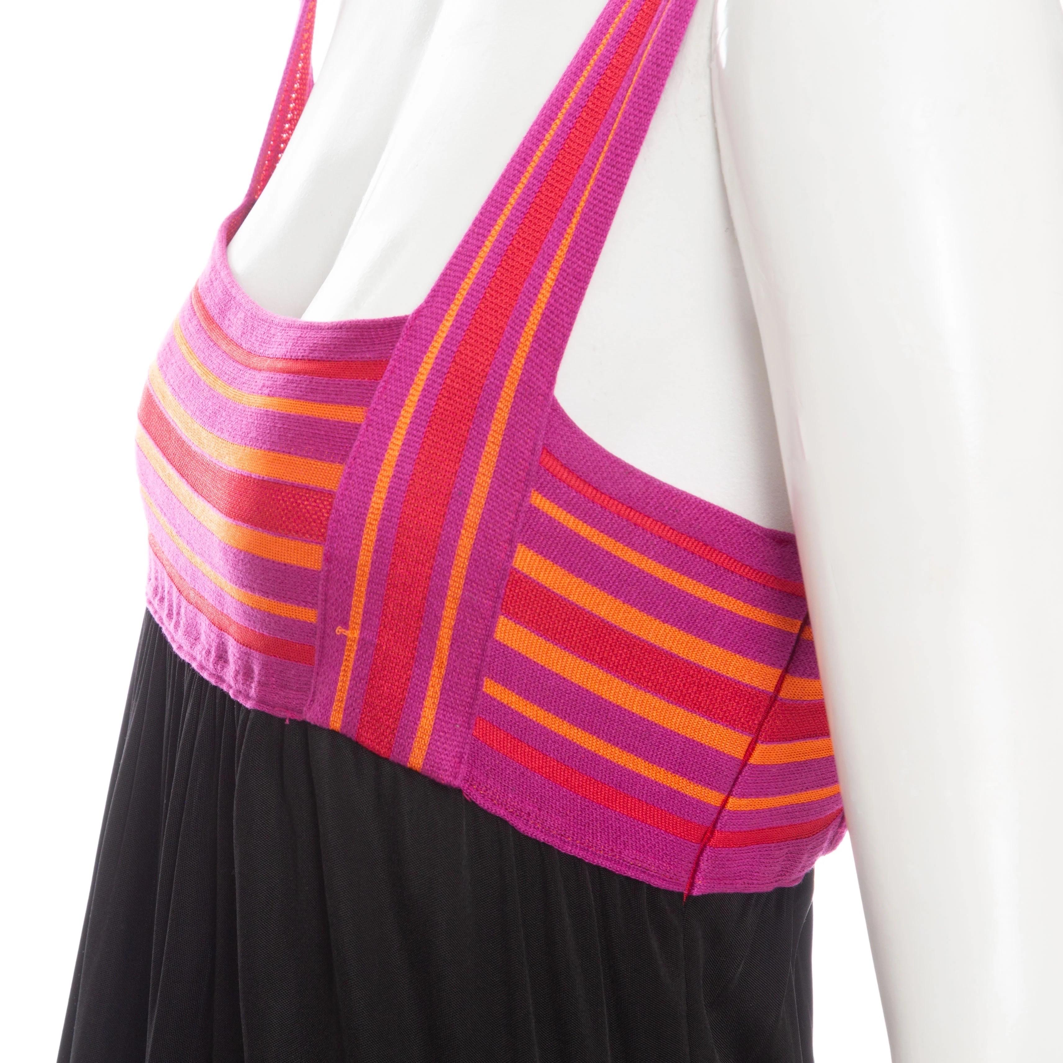 Missoni Vintage Viscose Sleeveless Midi Dress 1990’s For Sale 4
