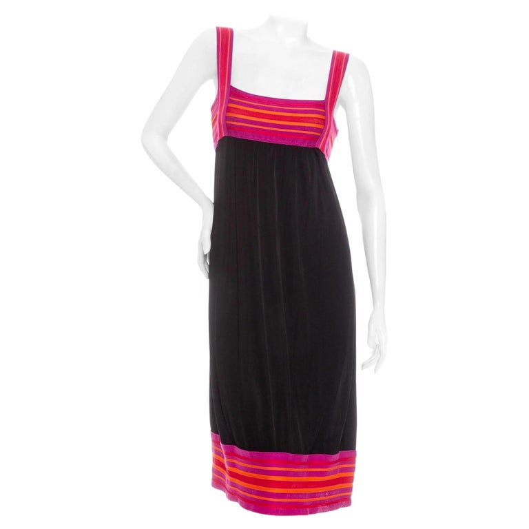 missoni dress vintage 1980s with Frilled Neckline It enchants with an intricate Vintage Missoni Rare Piano Shawl
