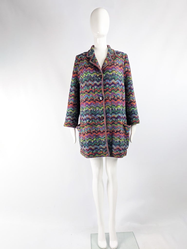 Missoni Knit Peacoat Jacket - Women's S