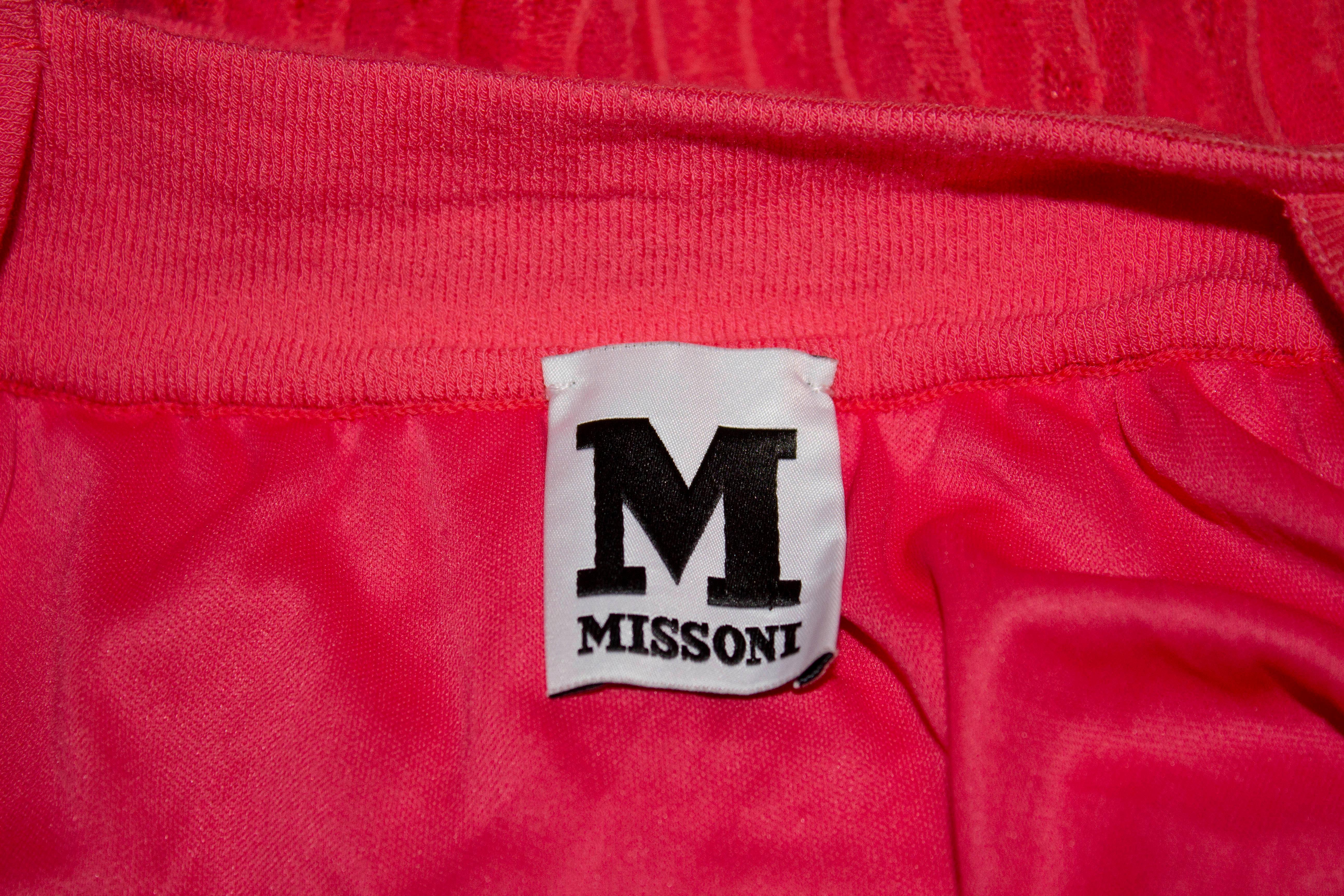 Missoni  Vestido de verano rosa sandía en venta 2