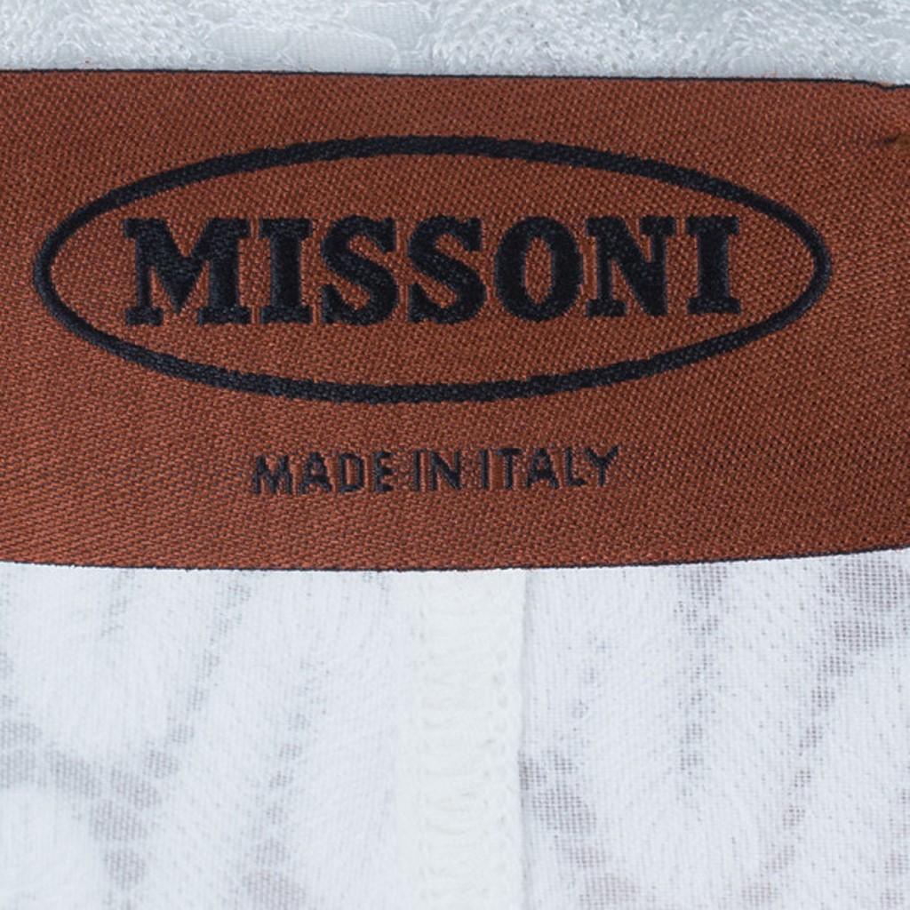 Missoni Wave Knit Multicolor Button Down Long Cardigan M 2