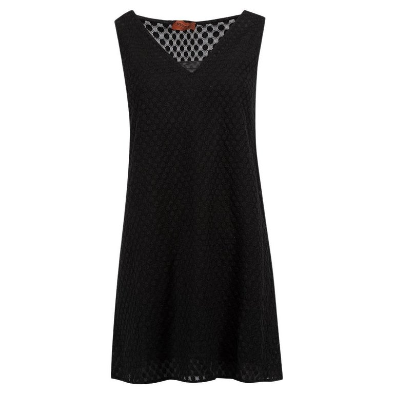 Missoni Women's Black Polkadot Mesh Dress For Sale at 1stDibs