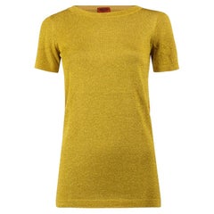 T-Shirt Gold Metallic von Missoni für Damen