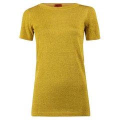 Maglietta Missoni Donna Oro Metallizzato