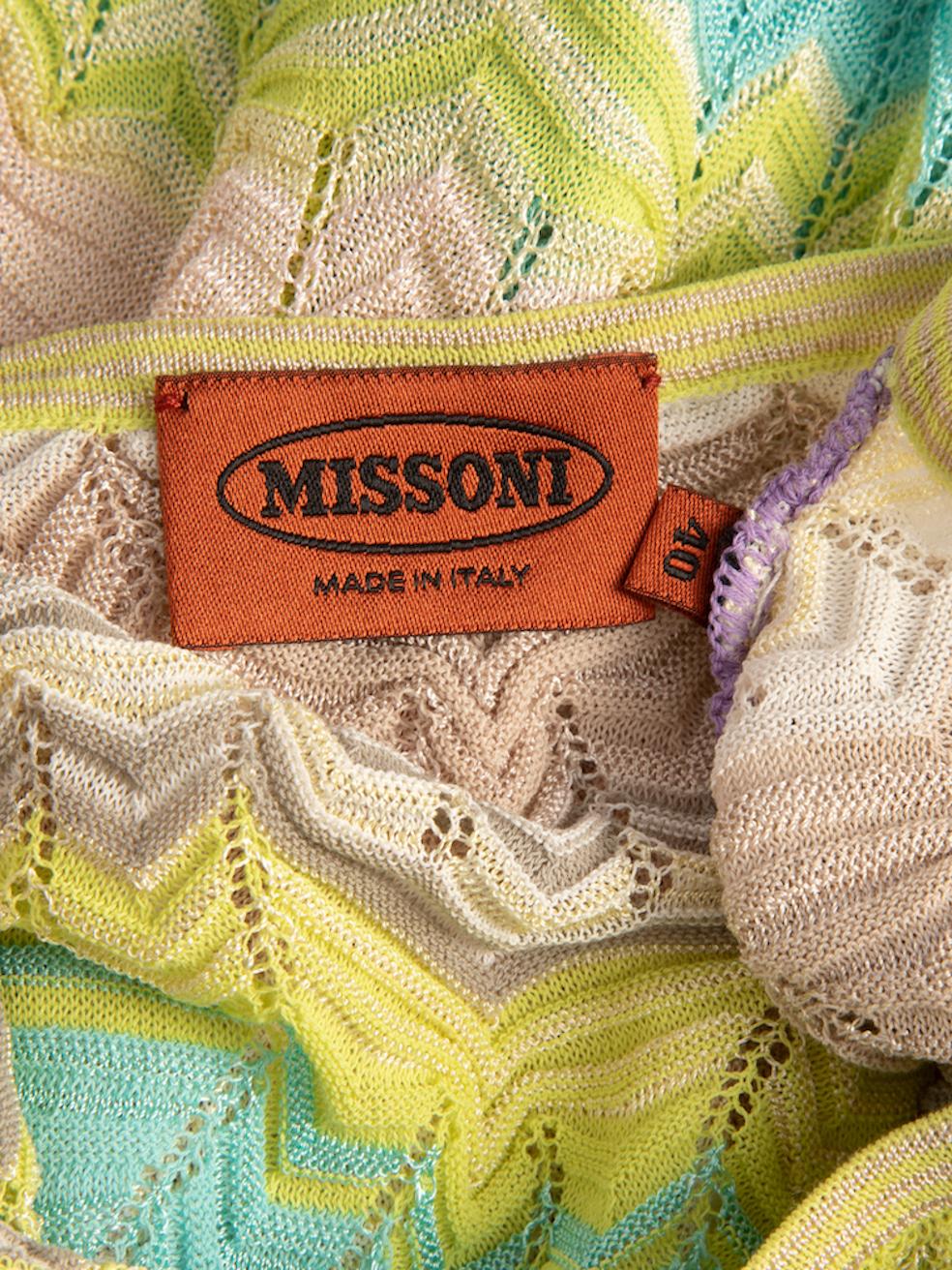 Missoni Women's Multicolour Abstract Pattern Knit Mini Dress 1
