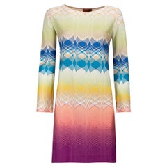 Missoni Women's Multicolour Abstract Pattern Mini Dress