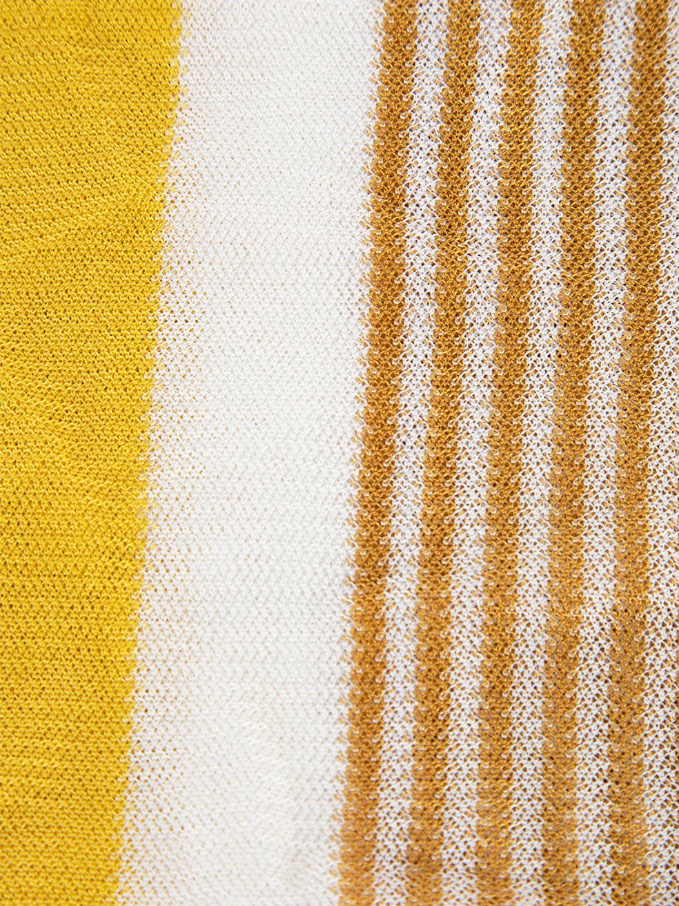 CONDITION is Never worn, with tags. No visible wear to scarf is evident on this new Missoni designer resale item. Details Yellow, white Striped Viscose Material Stretchy material Made in Italy Composition 100% Viscose Size & Fit Length: 212cm/83in