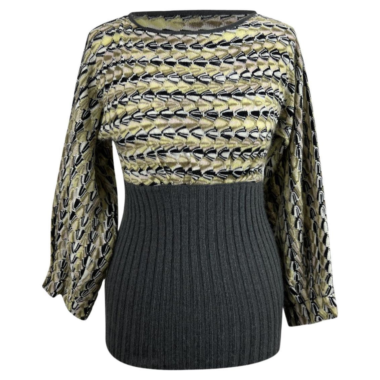 Missoni Wool and Mohair Long Sleeve Jumper Sweater Size 38 IT For Sale at  1stDibs
