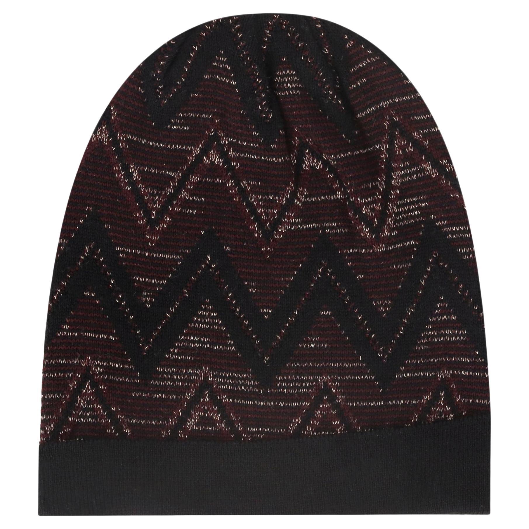 Gorro Zigzag de Punto de Mezcla de Lana Missoni