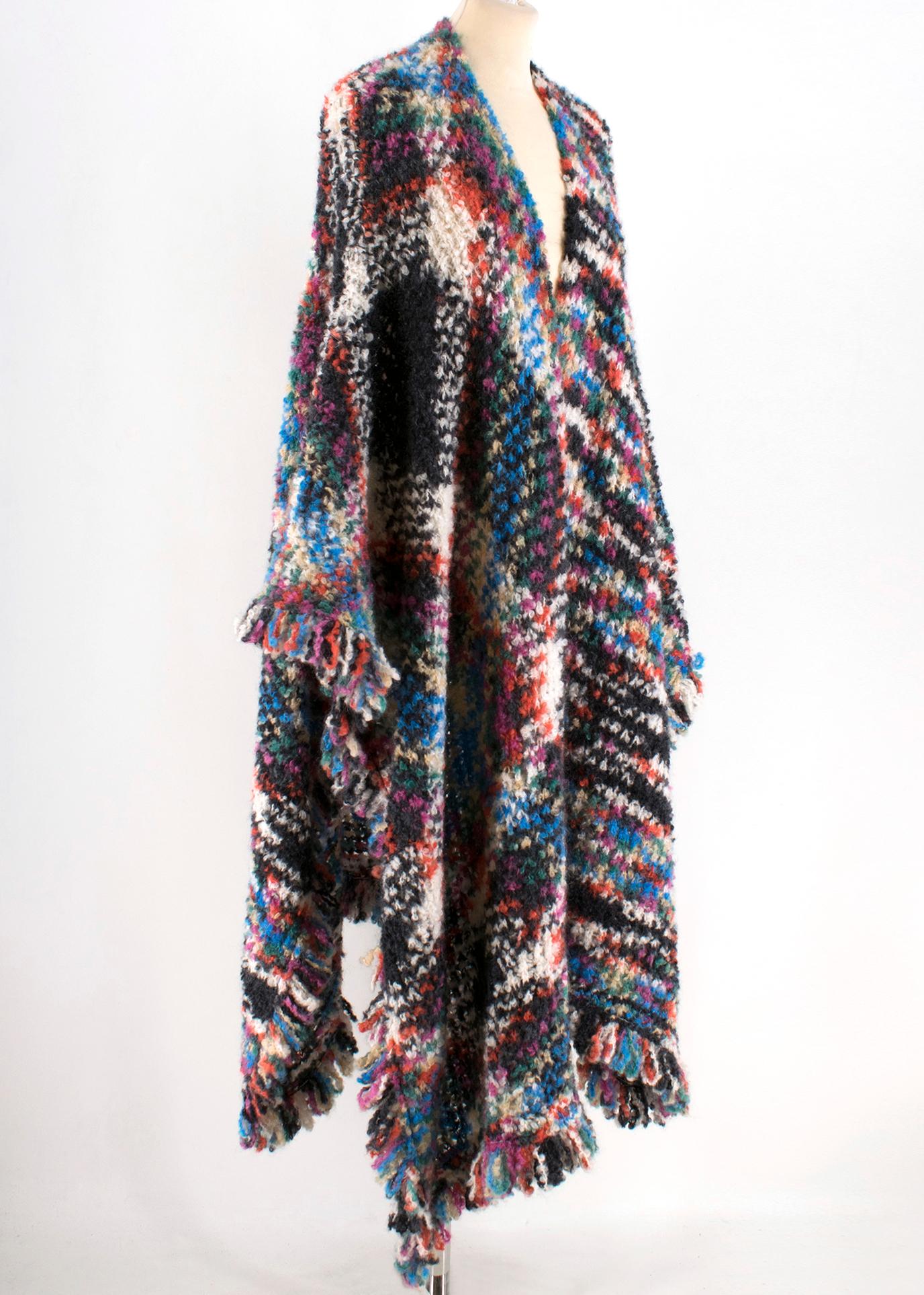 missoni wool poncho