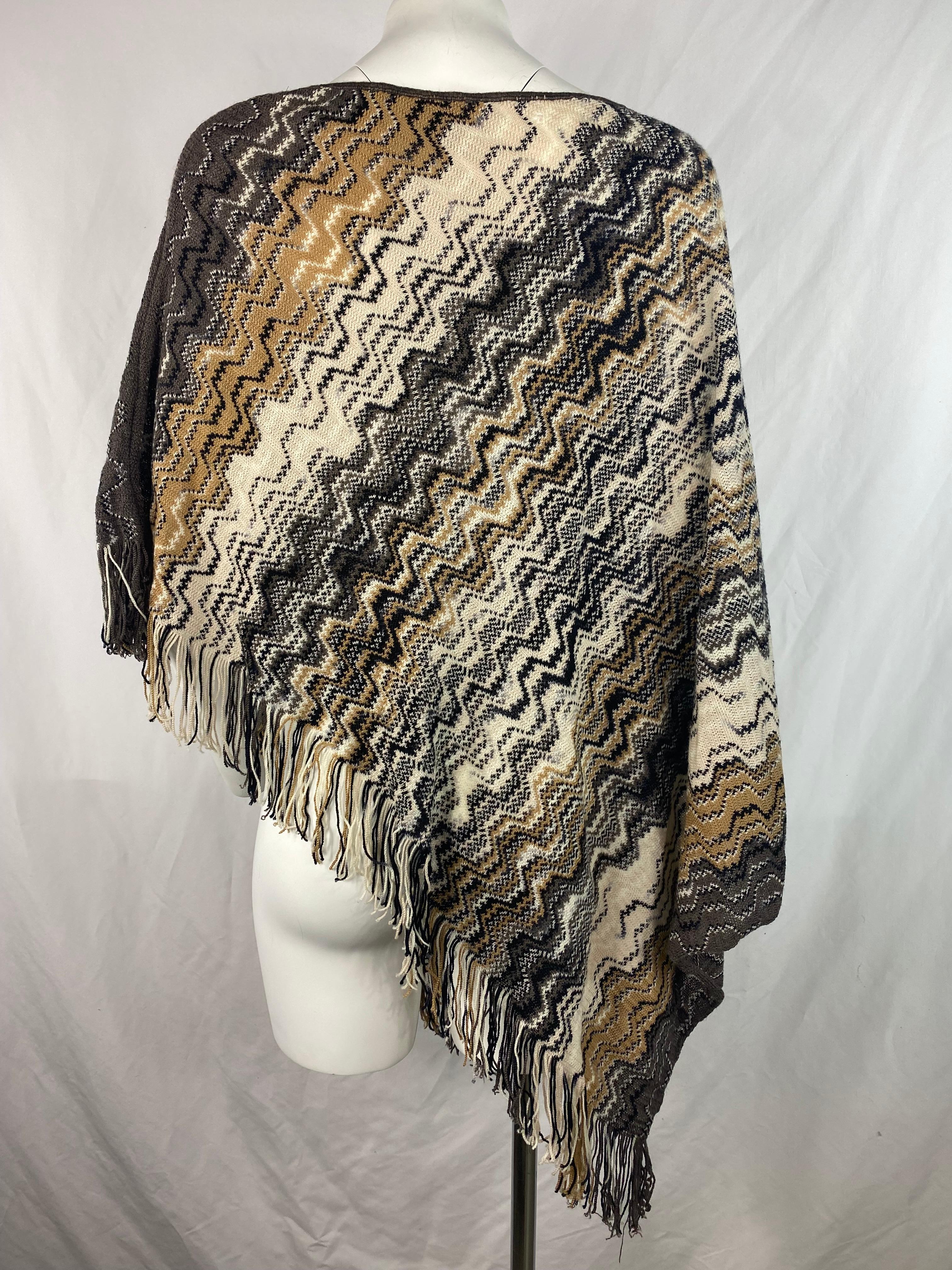 Missoni Wool Poncho Sweater Cover Up For Sale 2